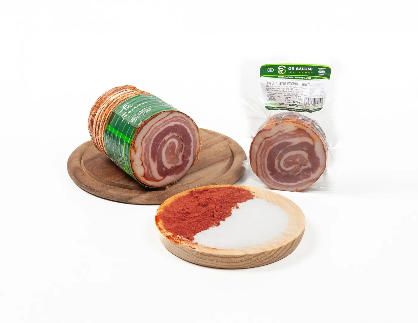 Pancetta arrotolata piccante tranci s.v.