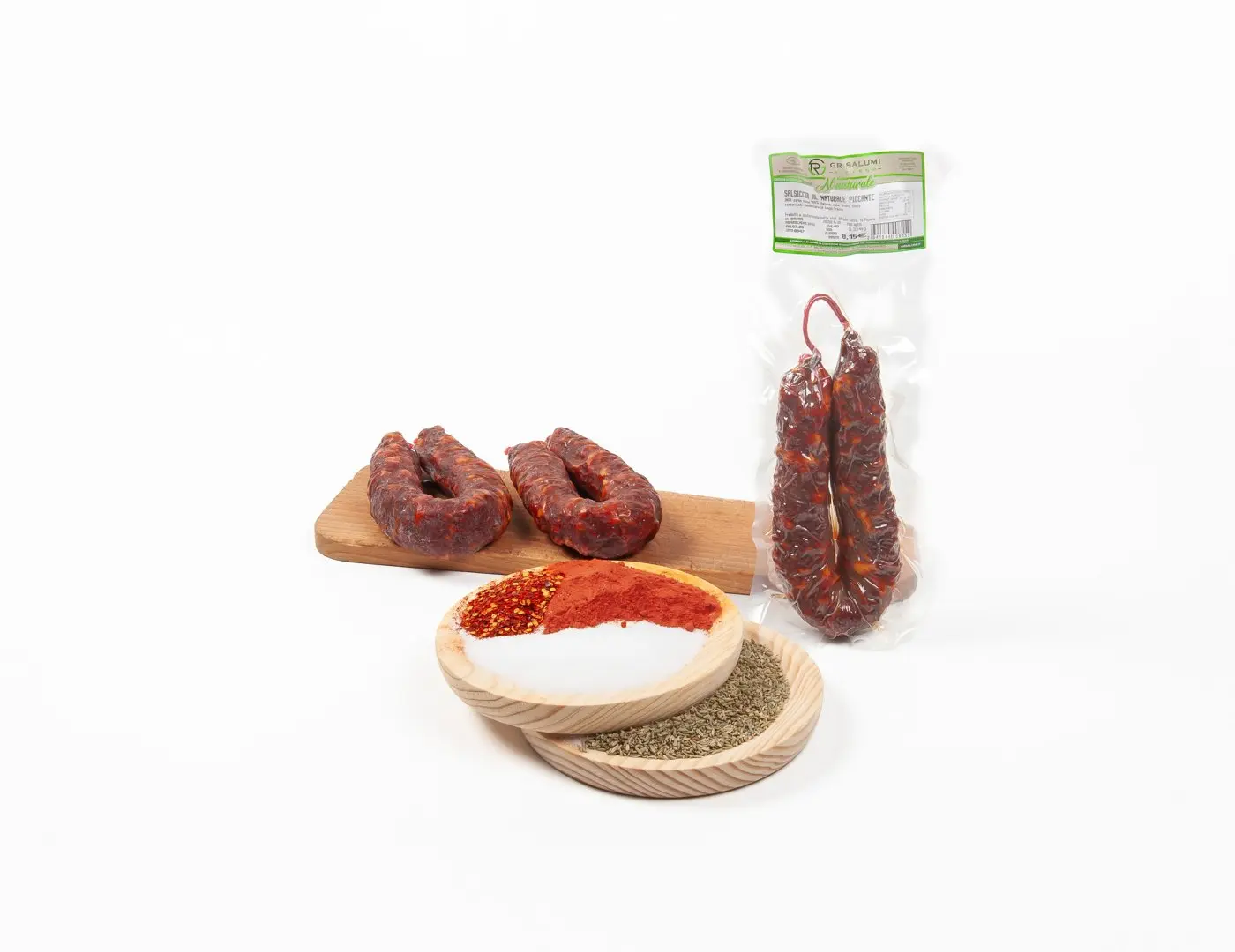 Salsiccia stagionata al naturale piccante s.v.